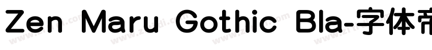Zen Maru Gothic Bla字体转换